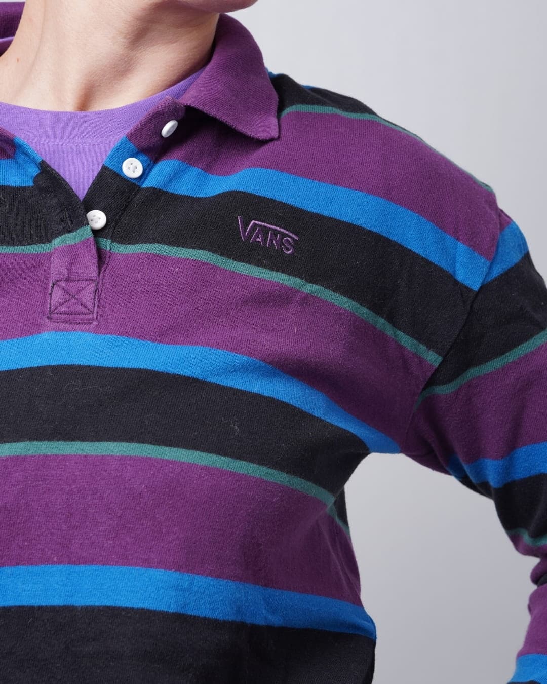 Bawełniany longsleeve polo VANS (S)