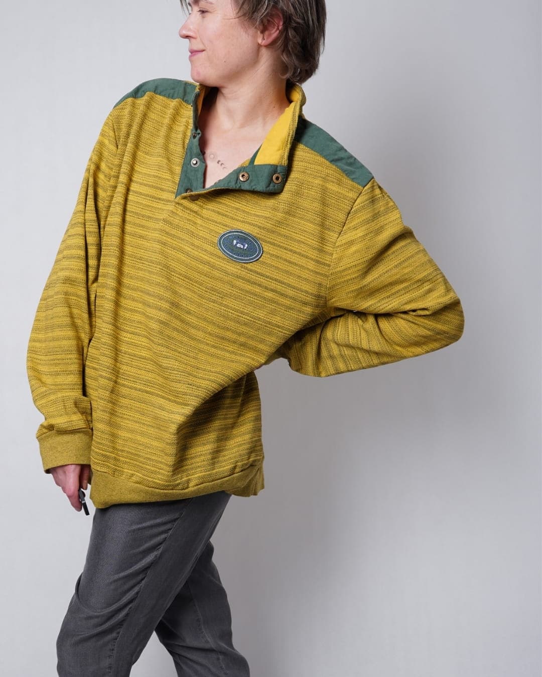 Męska bluza z detalami MARCO DONATI (XL)