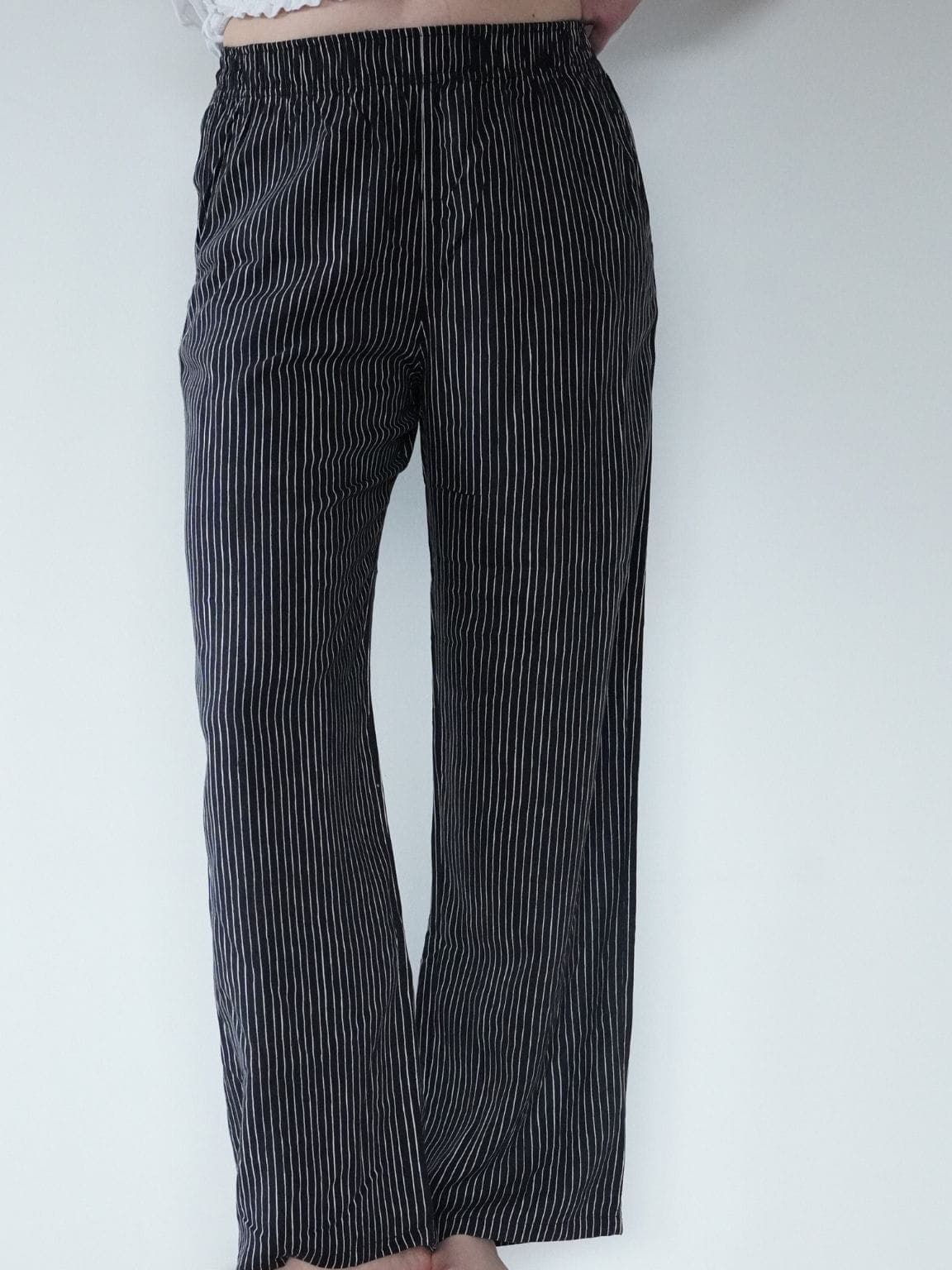 Joggery w prążki UNIQLO