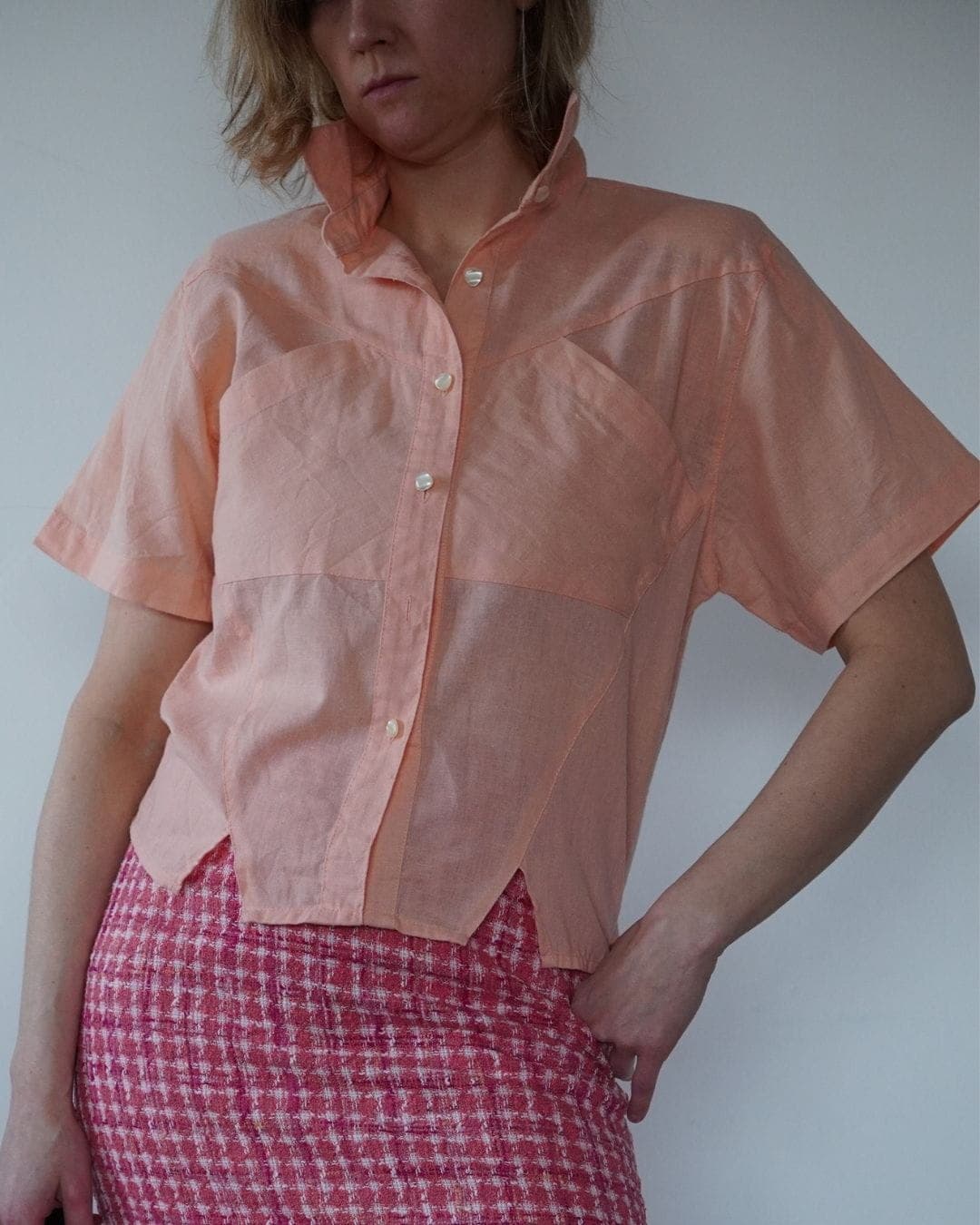 Bluzka rozpinana vintage