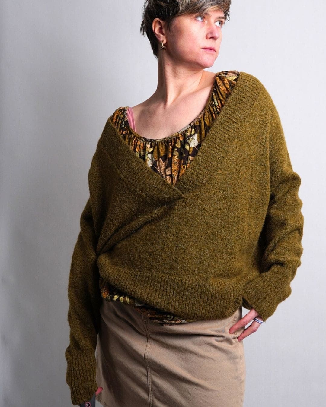 Sweter z domieszką wełny i alpaki LINDEX